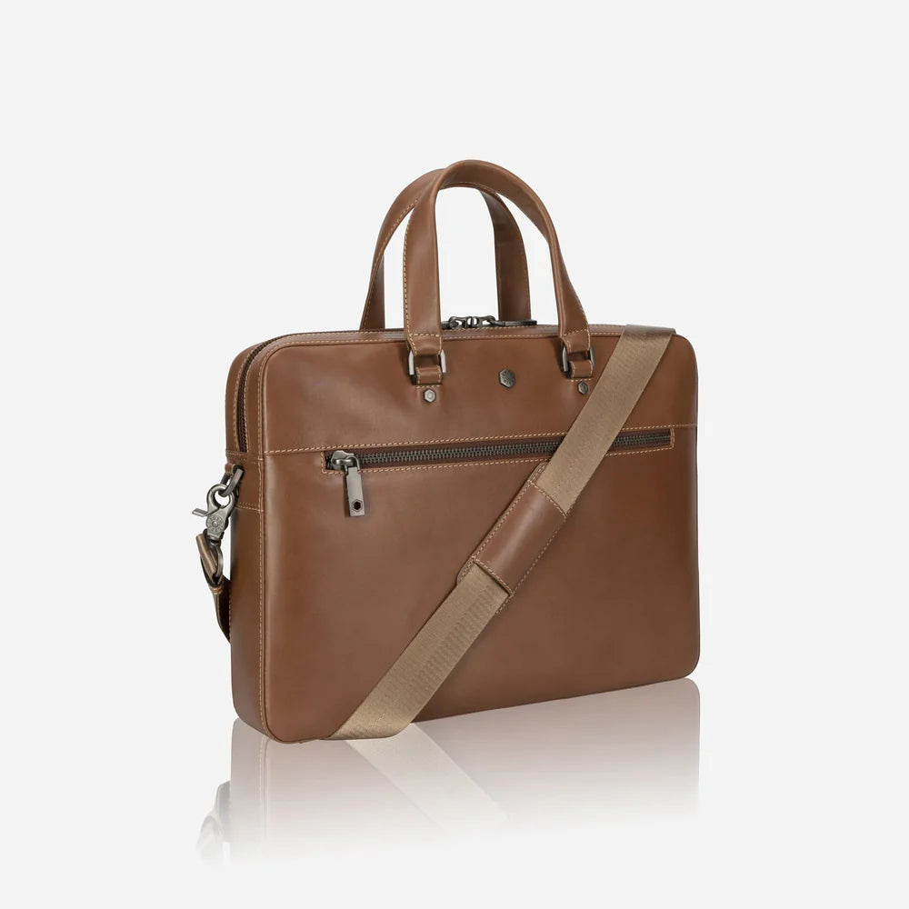 Jekyll & Hide Slim Zip Top Briefcase