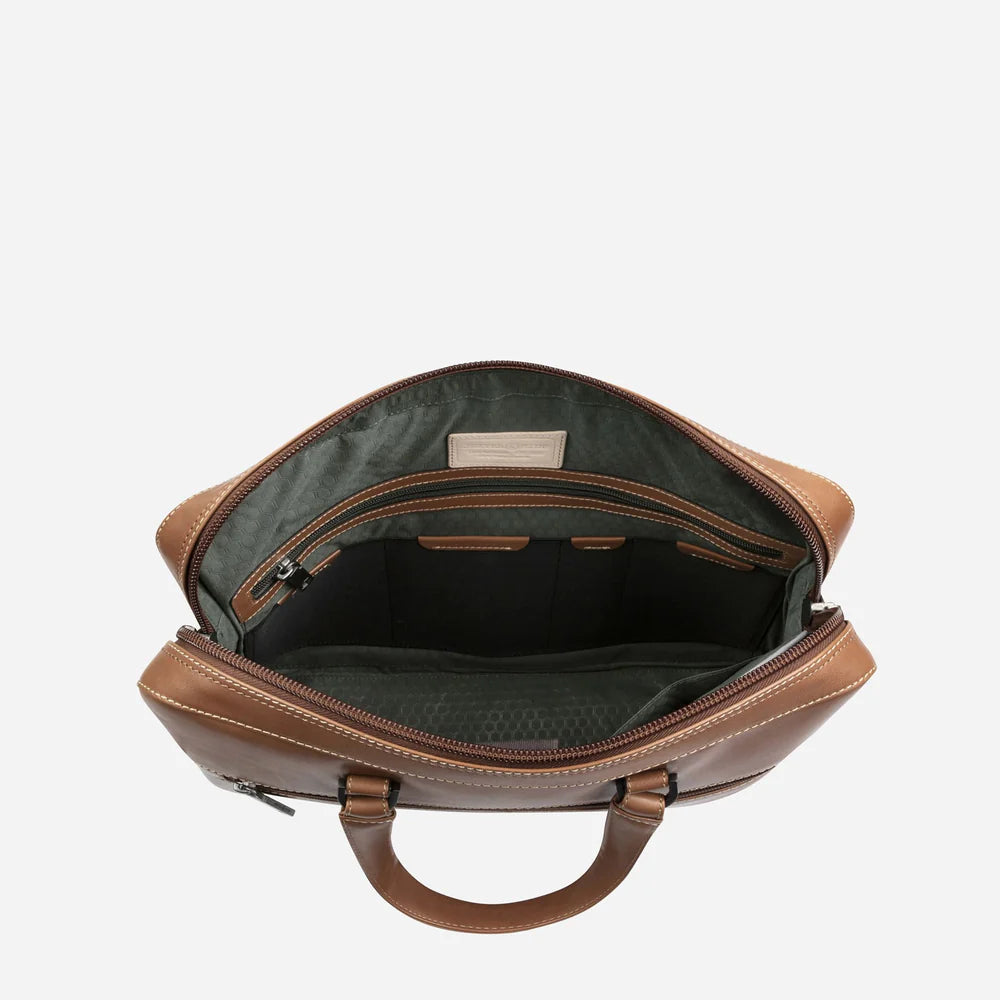 Jekyll & Hide Slim Zip Top Briefcase
