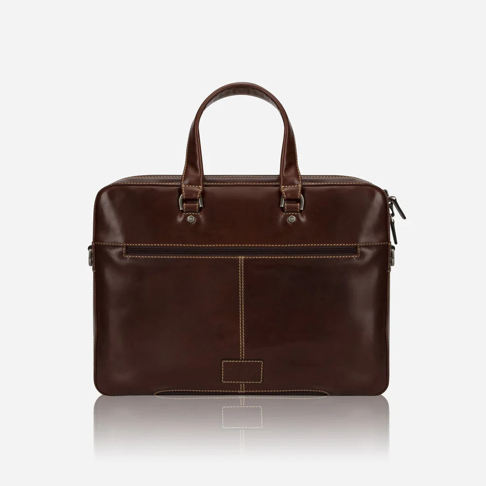 Jekyll & Hide Slim Zip Top Briefcase