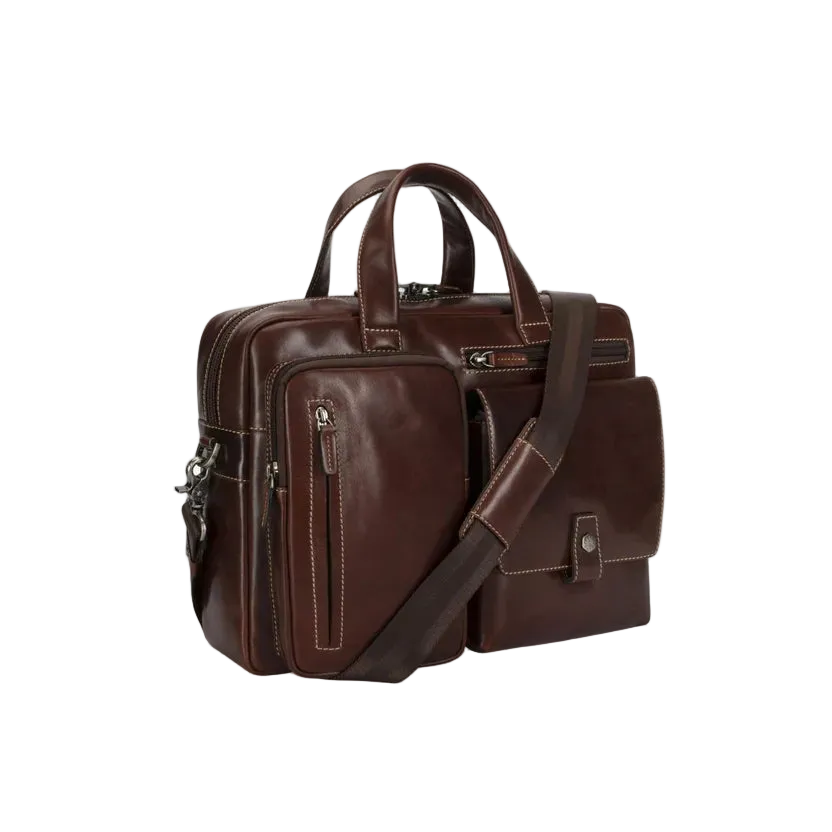 Jekyll & Hide Montana 15" Medium Laptop Briefcase | Mocha