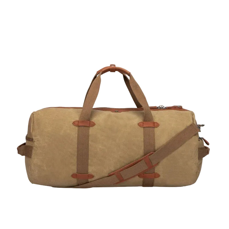 Brando Canvas Weekender Duffel Bag | Khaki