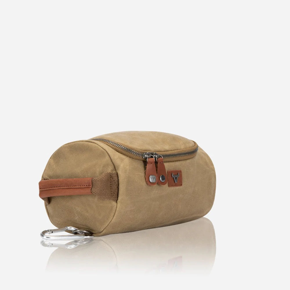 Brando Canvas Washbag | Khaki
