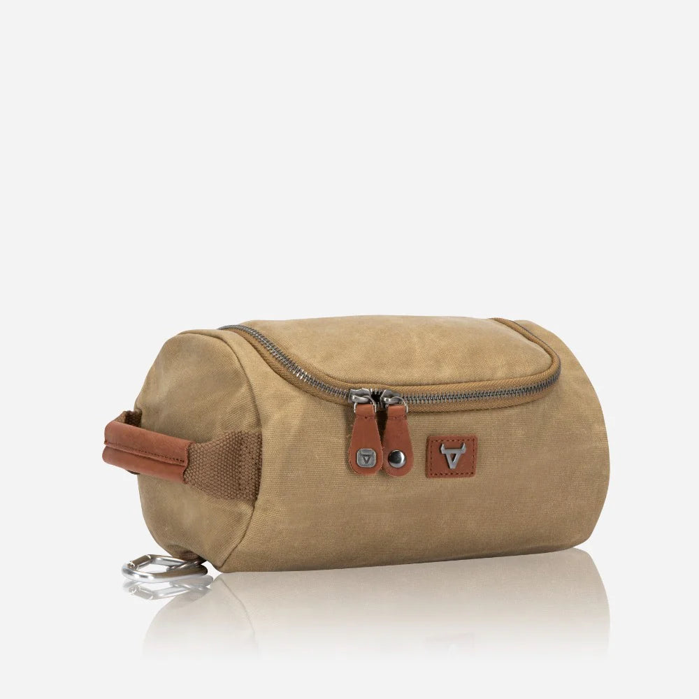 Brando Canvas Washbag | Khaki