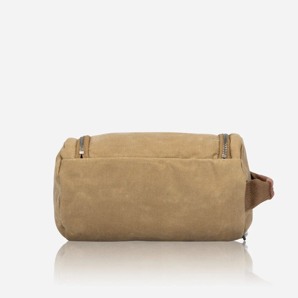 Brando Canvas Washbag | Khaki