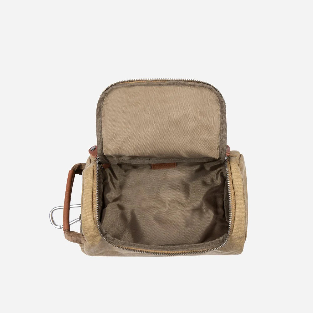 Brando Canvas Washbag | Khaki