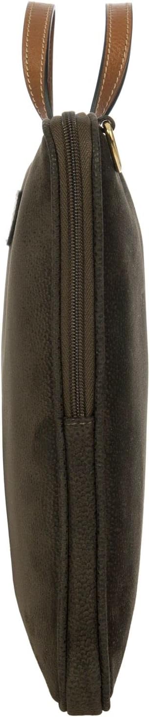 Bric's Life PC Holder Large Laptop Briefcase Olive Green