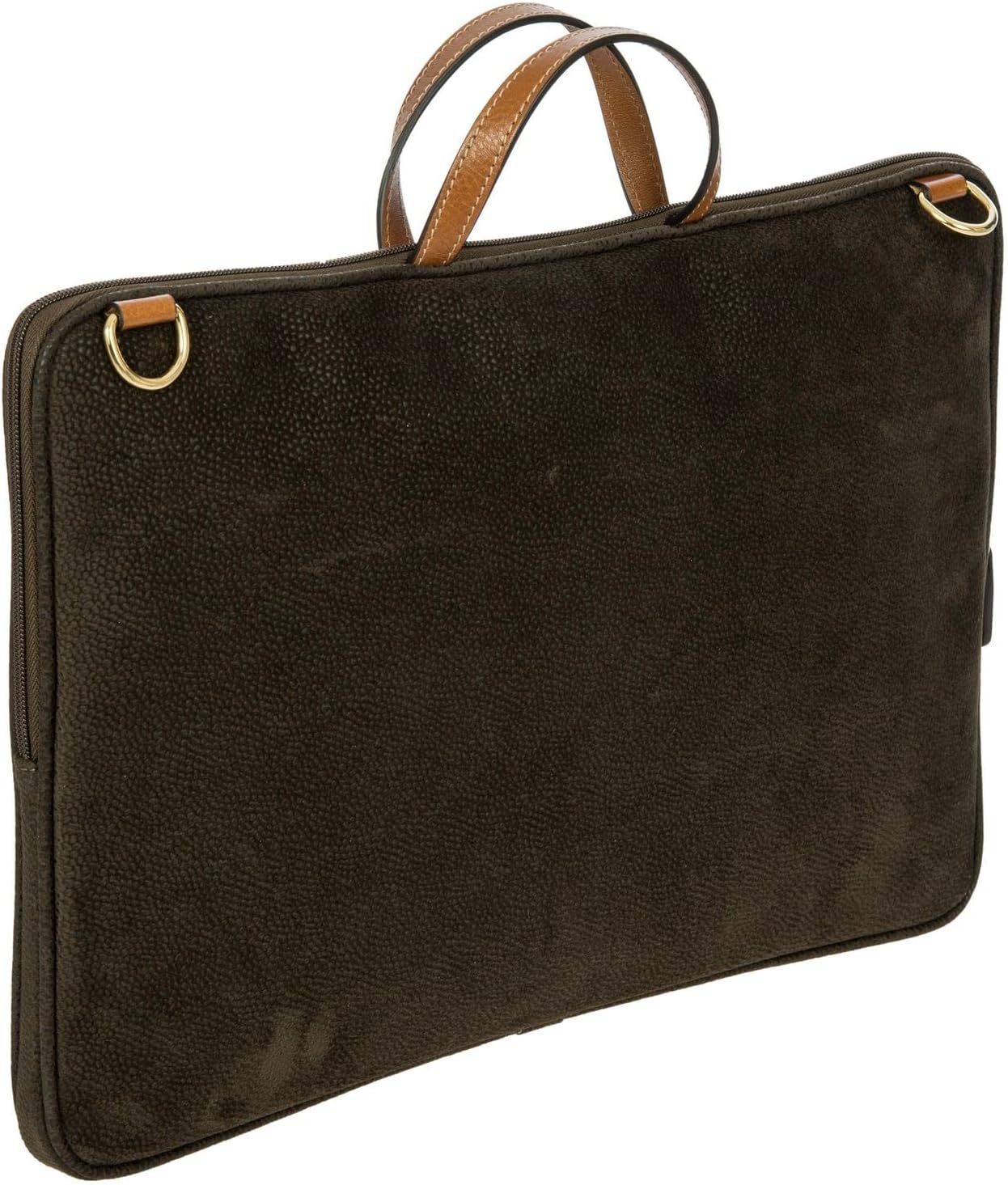 Bric's Life PC Holder Large Laptop Briefcase Olive Green