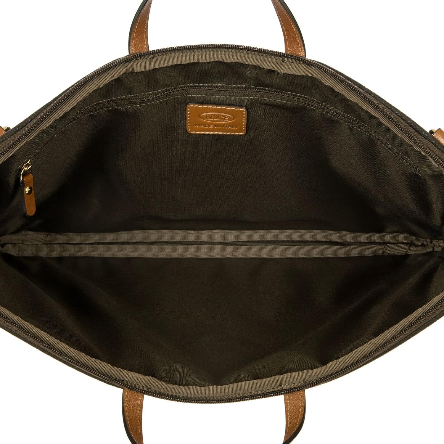 Bric's Life PC Holder Large Laptop Briefcase Olive Green