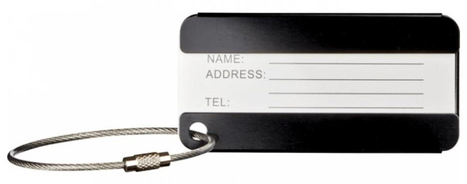 Wenger Travel Accessories Aluminium Luggage Tag | Black