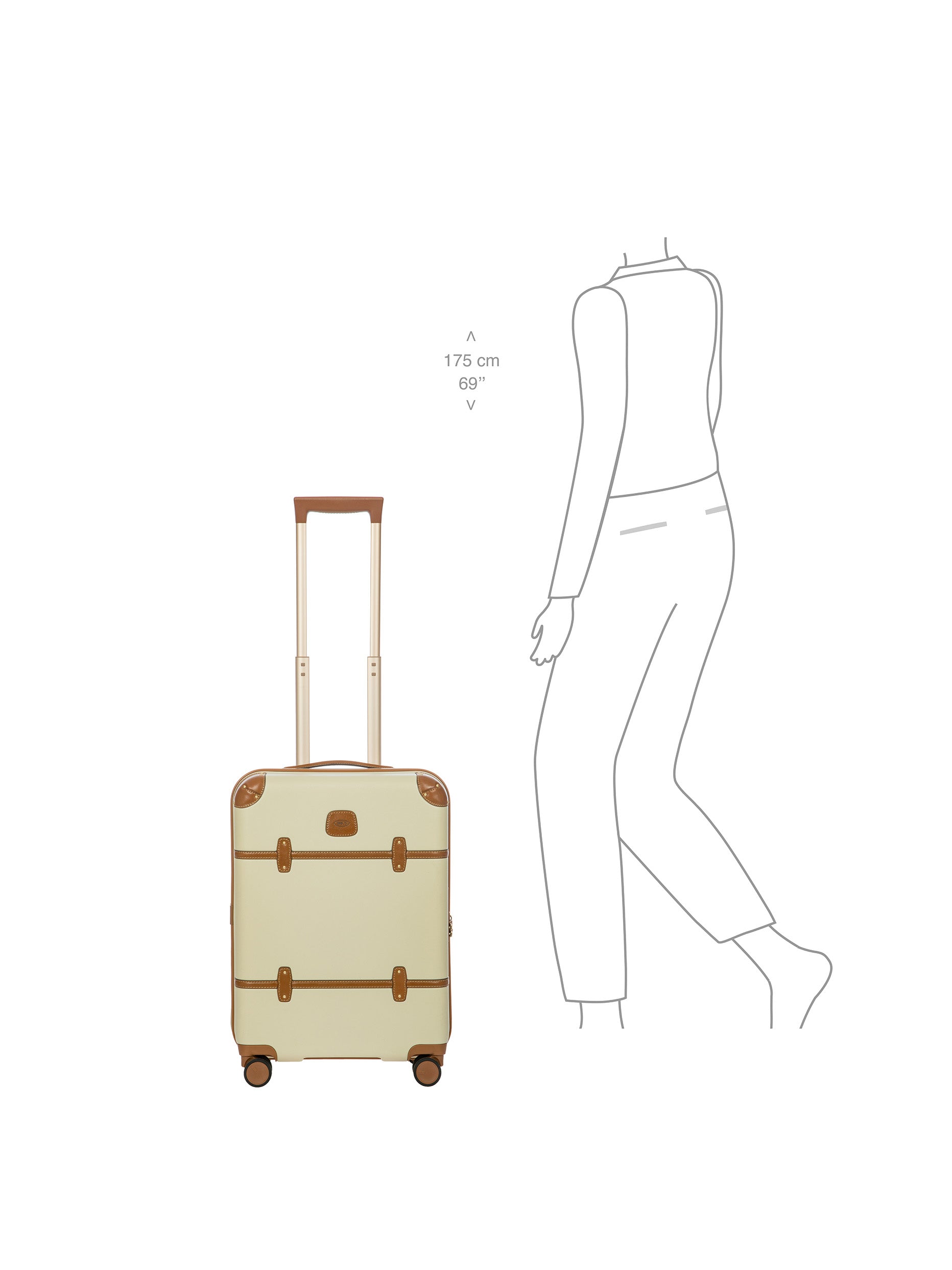 Brics Bellagio Luxury Recycled Polycarbonate Carry-on Trolley