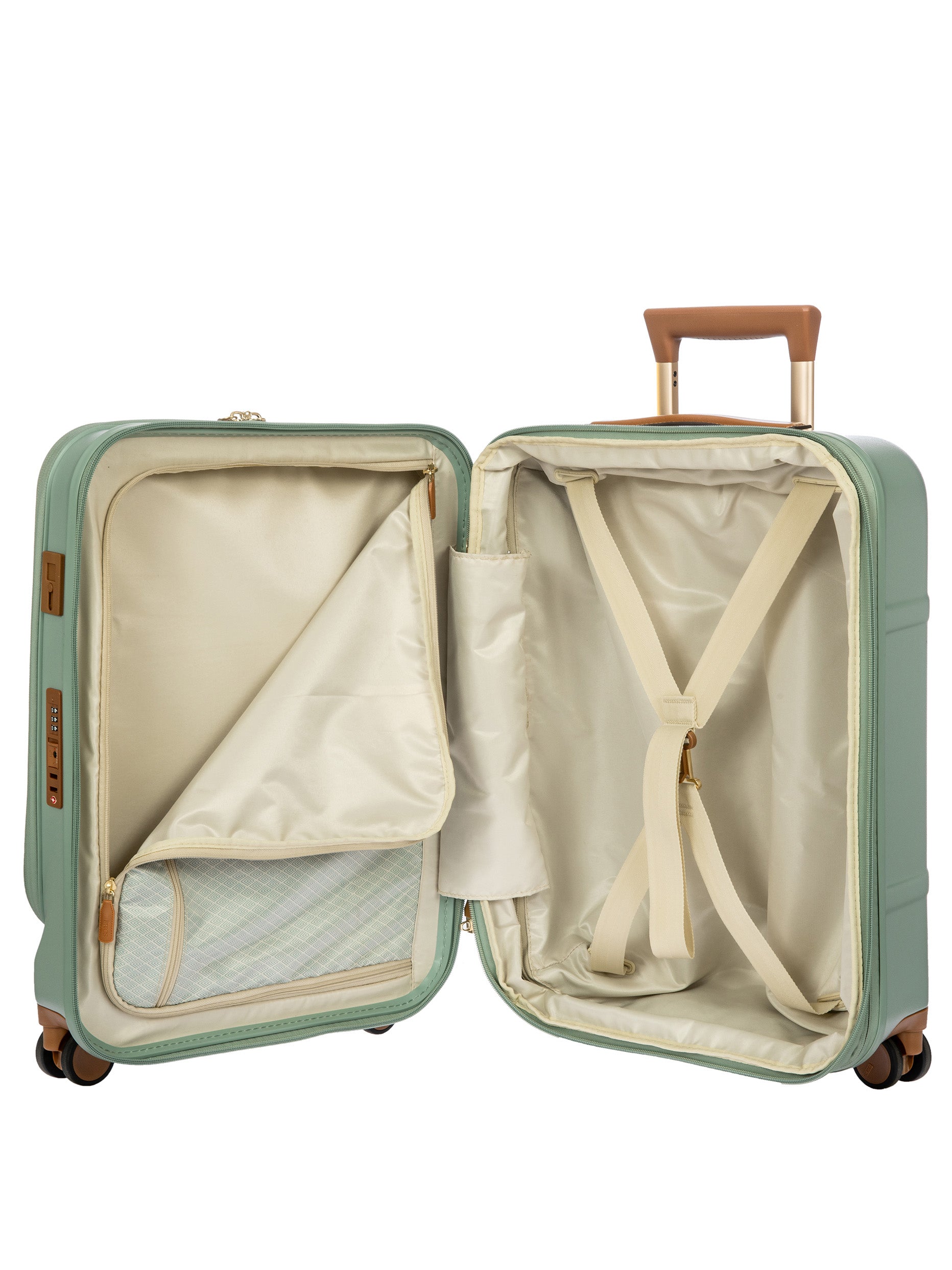 Bric's Bellagio Business Cabin Trolley With Device Compartment Cream