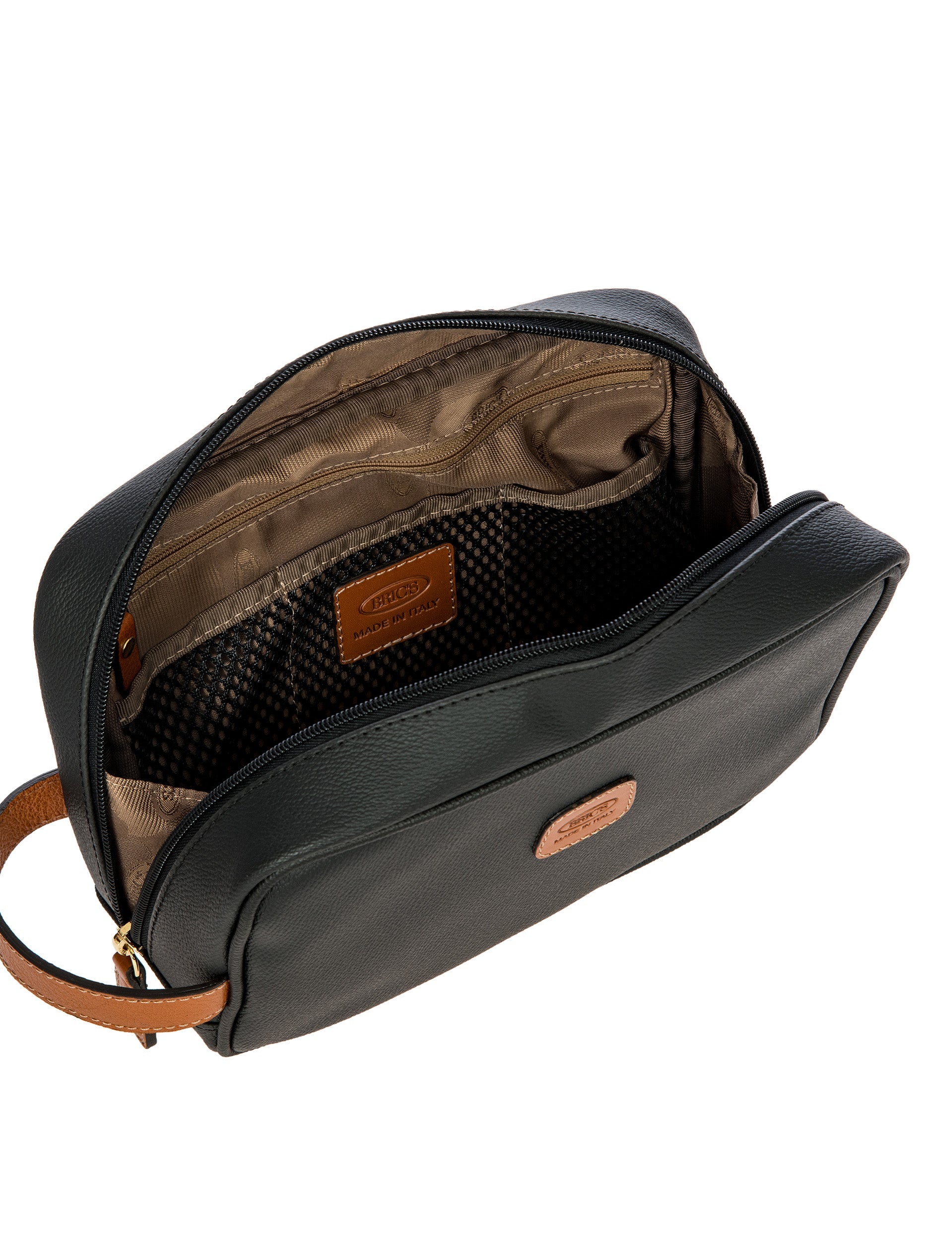 Brics Firenze Necessaire Toiletry Bag Embossed Synthetic Leather