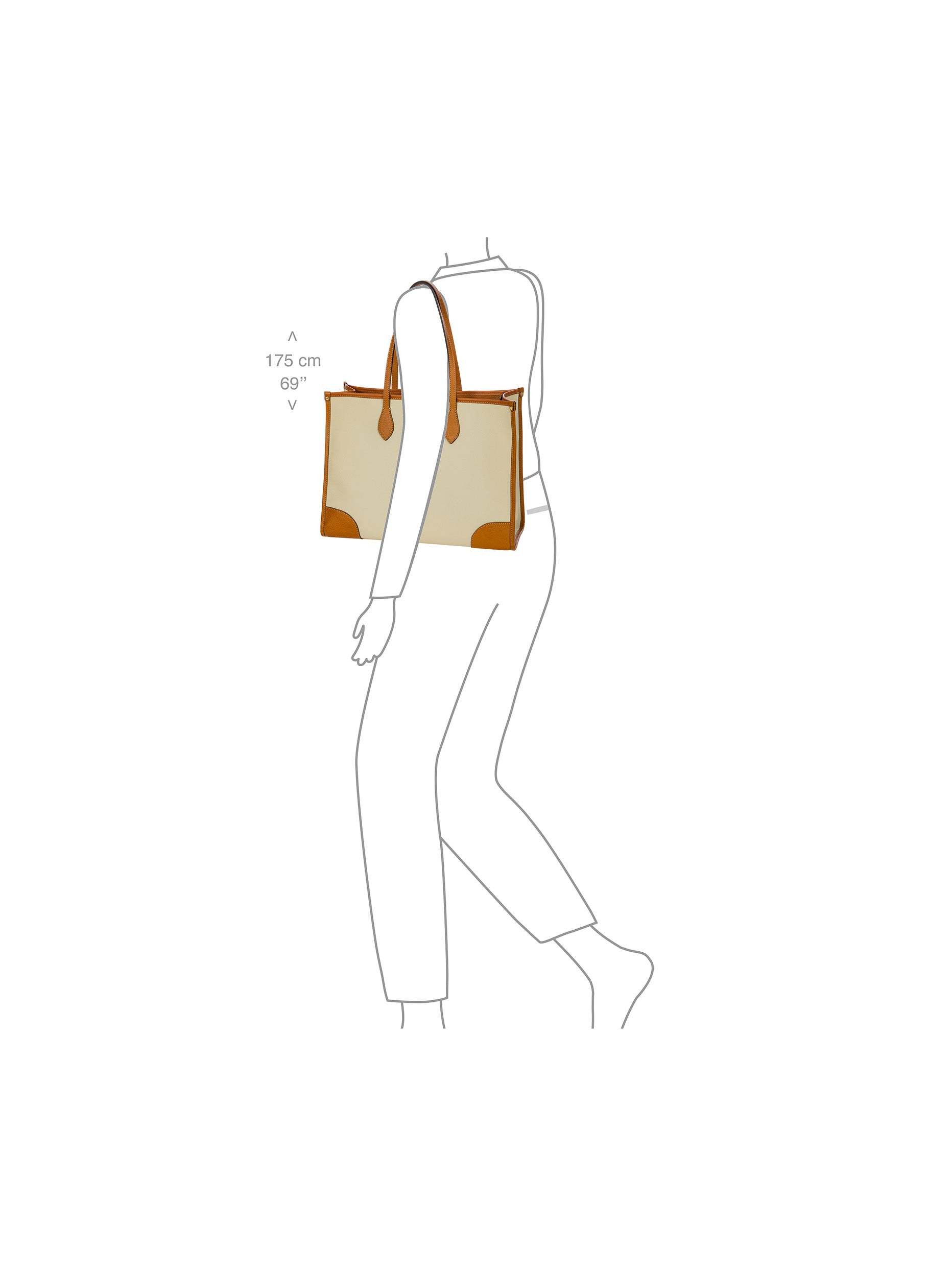 Bric's Firenze Medium Opera Shoulder Bag Embossed Leather