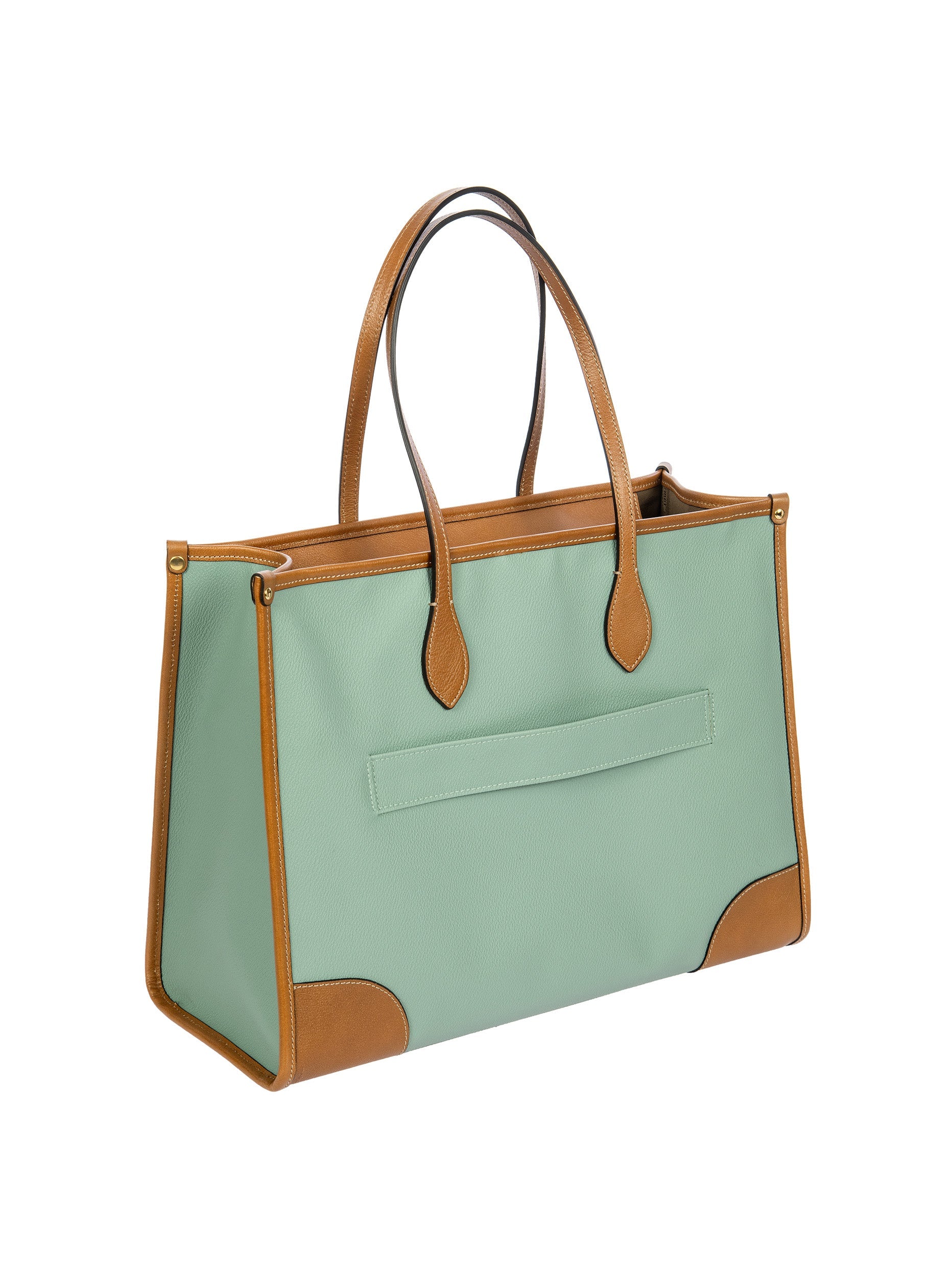 Brics Firenze Medium Opera Shoulder Bag Italian Leather Details