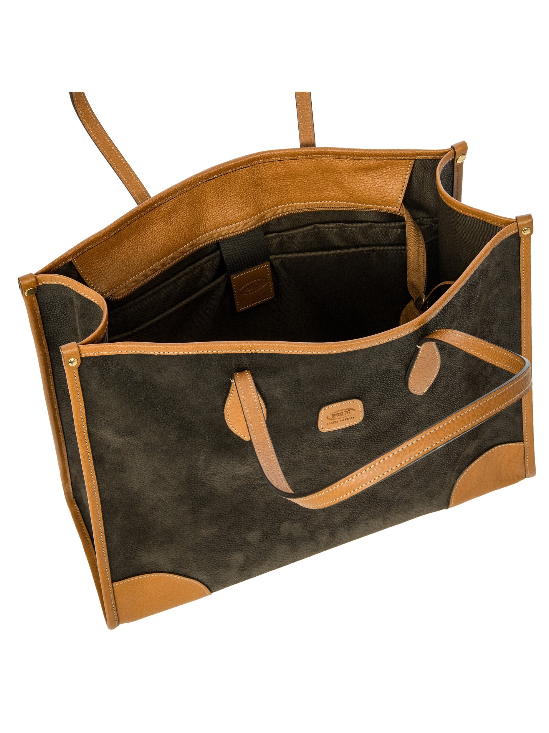 Brics Life Medium Opera Bag Waterproof Suede Effect Handbag