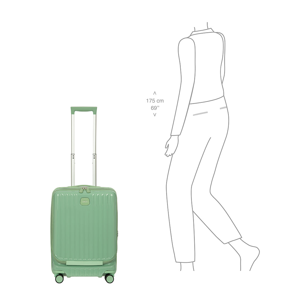 Brics Positano 55cm Cabin Spinner (4 wheels) Mint Green