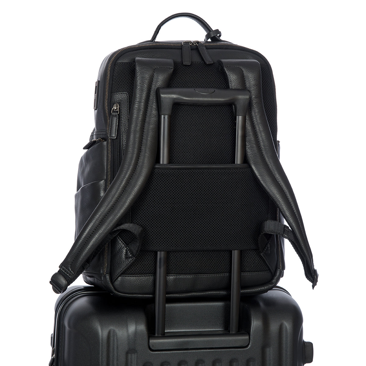 Brics Torino Large Leather Business Backpack | Black