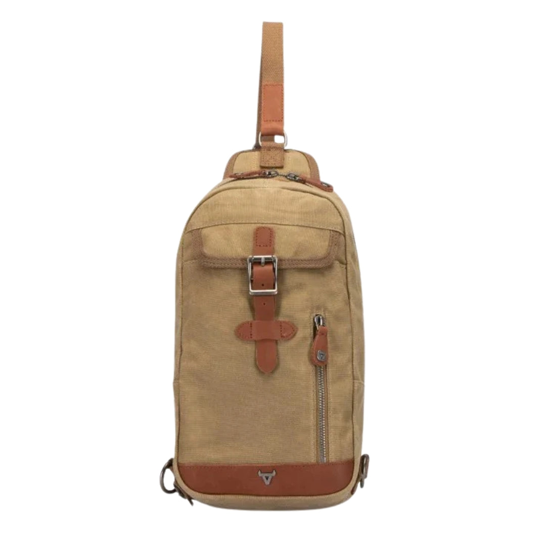 Brando Canvas Crossbody Chest Bag | Khaki