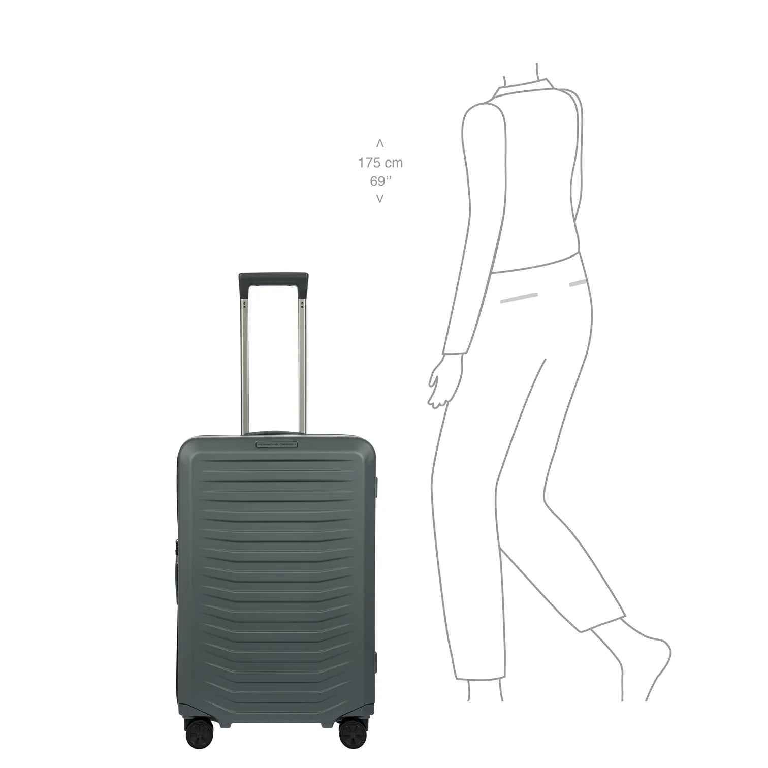Porsche Design Roadster 69cm Expandable Spinner | Matt Grey
