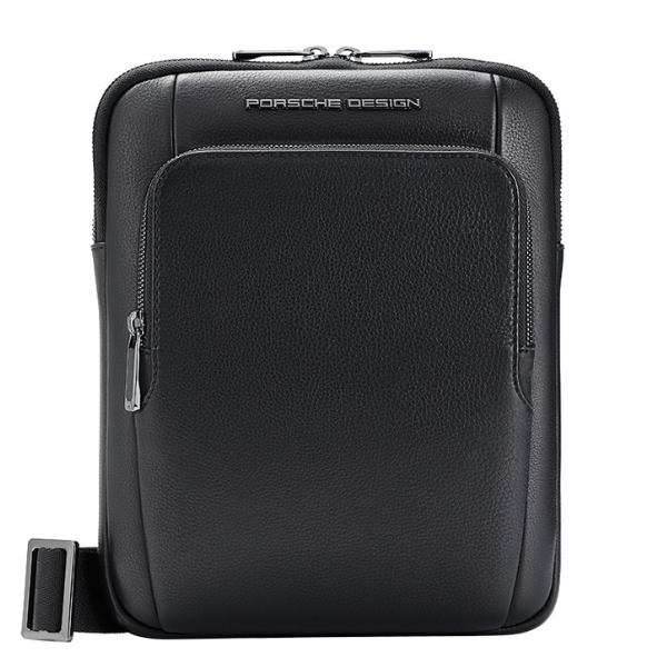 Porsche Design Roadster Leather Shoulder Bag | Black