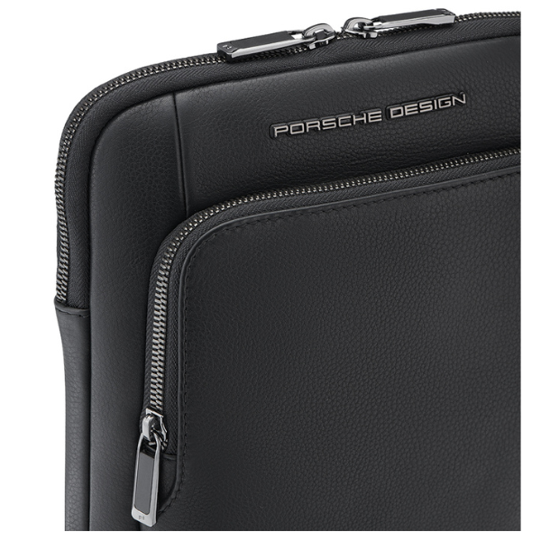 Porsche Design Roadster Leather Shoulder Bag | Black