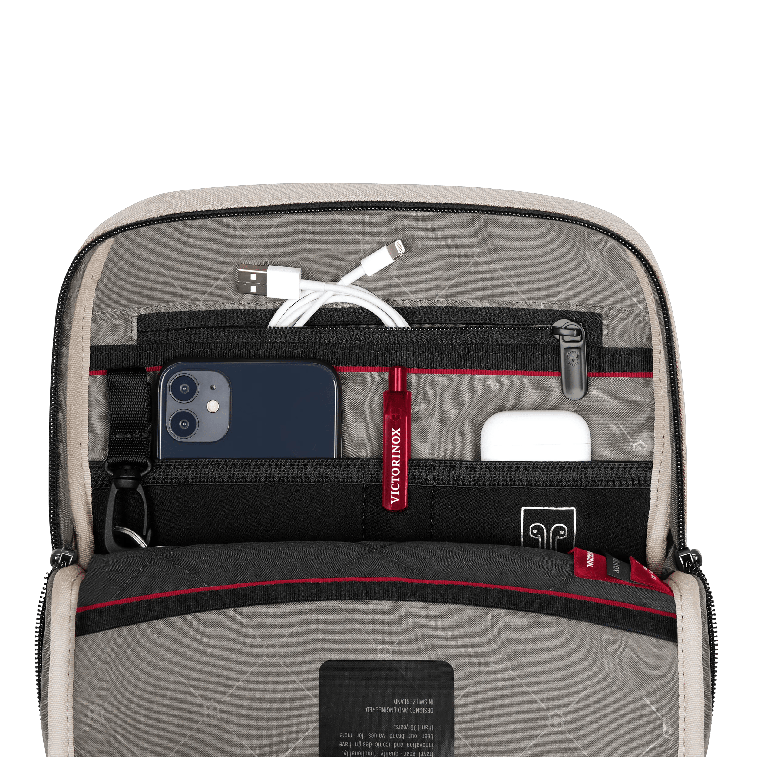 Victorinox Altmont Modern Crossbody Bag Recycled Polyester Stone White