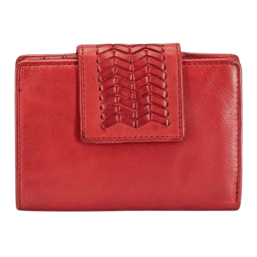 Brando Seymour Loren Medium Purse With Tab Closure | Red
