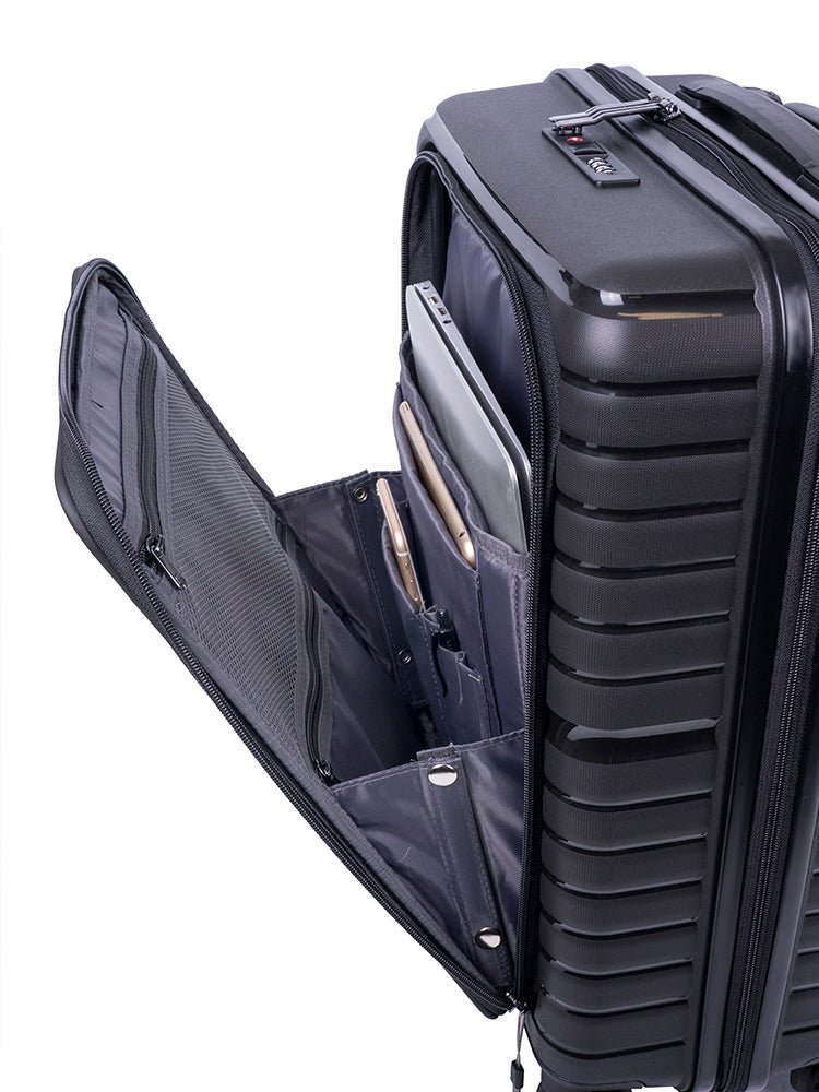 Cellini Biz Soft Front Trolley Carry-On Business Case | Black - iBags - Luggage & Leather Bags