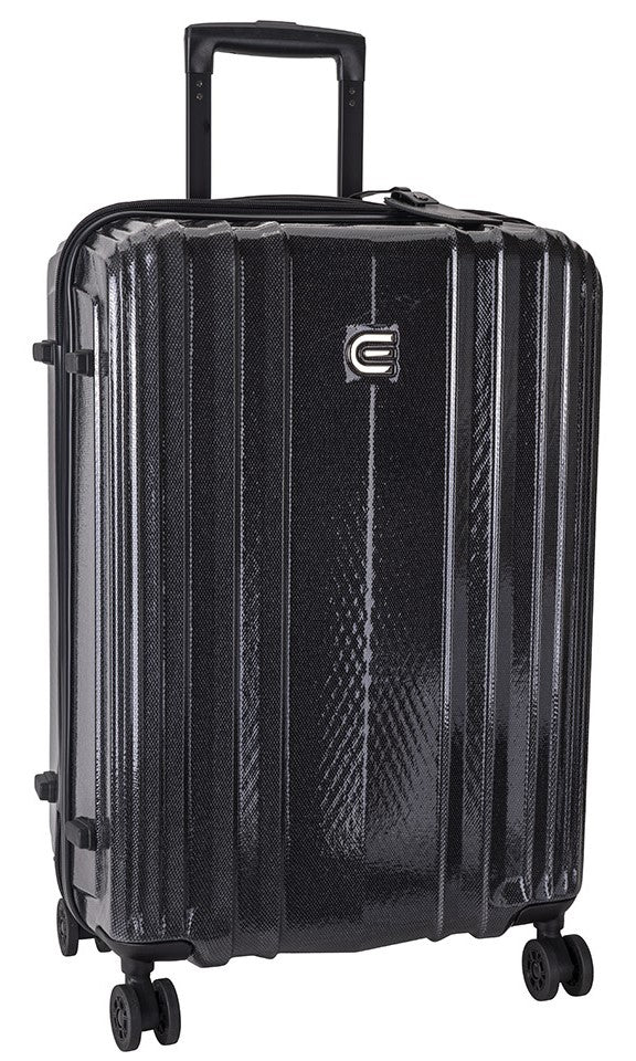 Cellini Compolite Medium 4 Wheel Trolley Case | Black - iBags - Luggage & Leather Bags