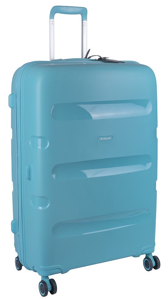 Cellini Cruze Large 4 Wheel Trolley Case | Blue - iBags - Luggage & Leather Bags