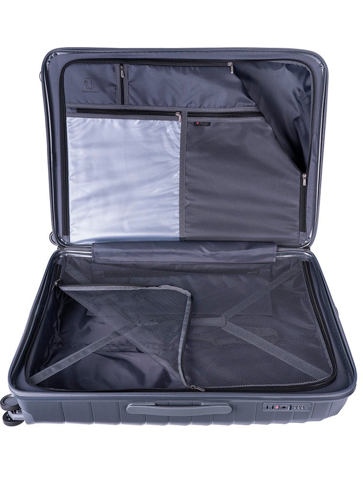 Cellini Grande Large 4 Wheel Trolley Case | Dark Grey - iBags - Luggage & Leather Bags