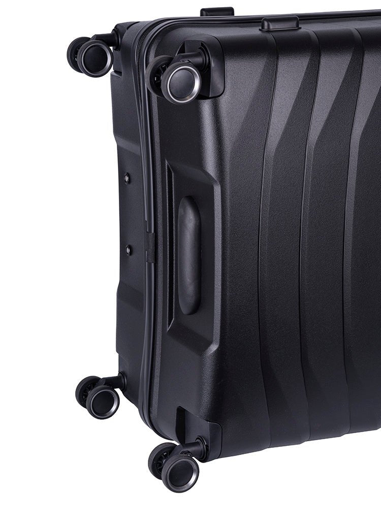 Cellini Grande Xtra Large 4 Wheel Trolley Case | Black - iBags - Luggage & Leather Bags