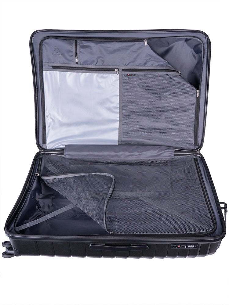 Cellini Grande Xtra Large 4 Wheel Trolley Case | Black - iBags - Luggage & Leather Bags