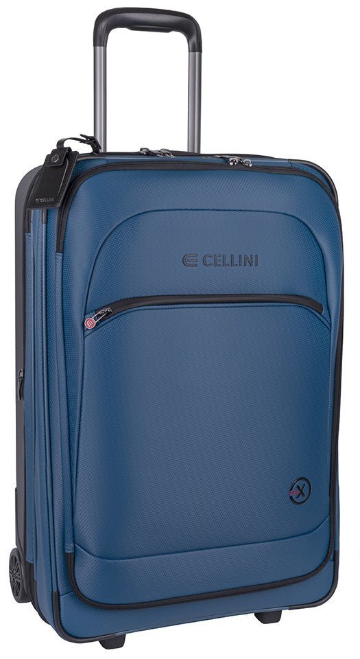Cellini Pro X Medium Trolley Pullman with Oversized Fastline Wheels | Blue - iBags - Luggage & Leather Bags