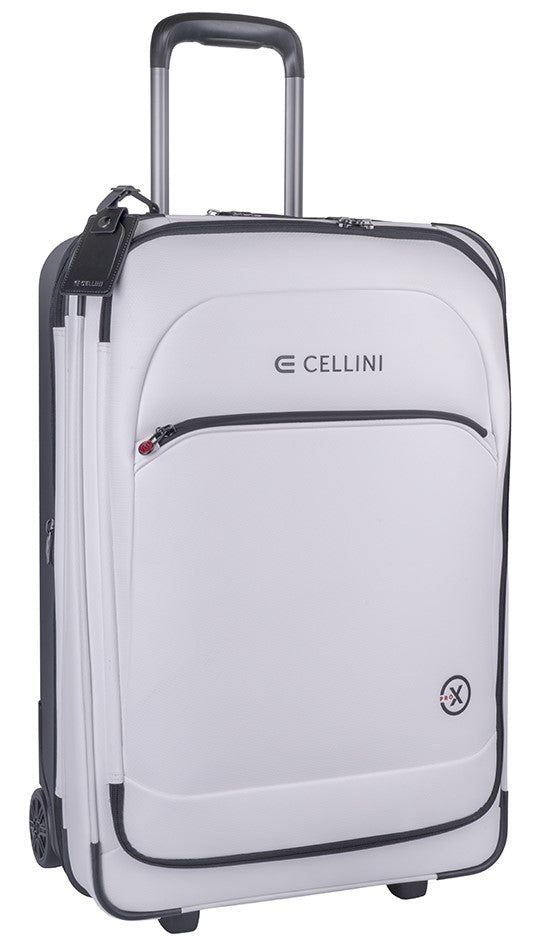 Cellini Pro X Medium Trolley Pullman with Oversized Fastline Wheels | White - iBags - Luggage & Leather Bags