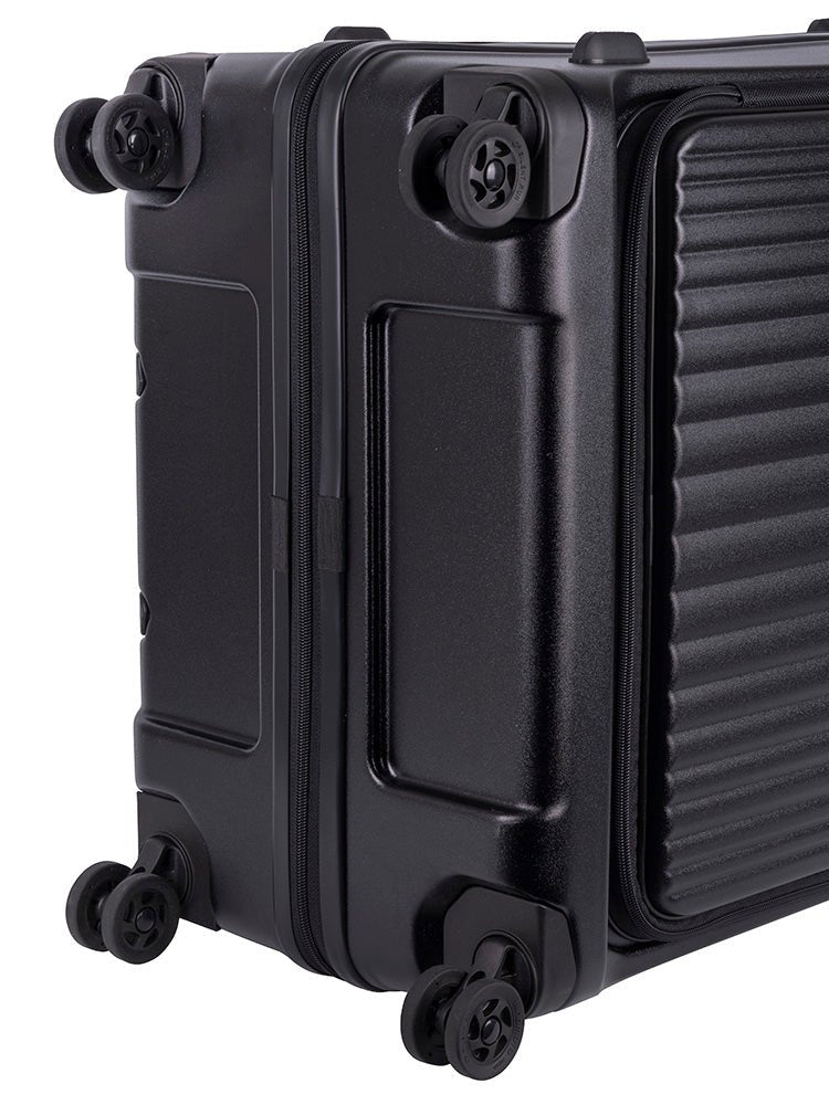 Cellini Versa Large 4 Wheel Trolley Case | Black - iBags - Luggage & Leather Bags