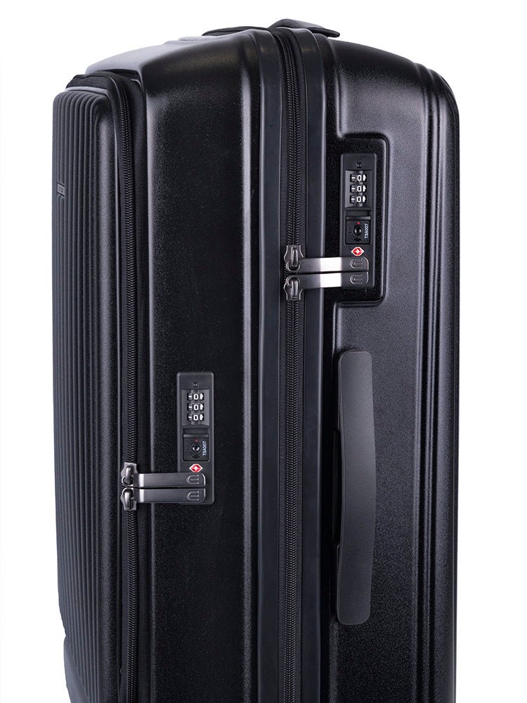 Cellini Versa Medium 4 Wheel Trolley Case | Black - iBags - Luggage & Leather Bags