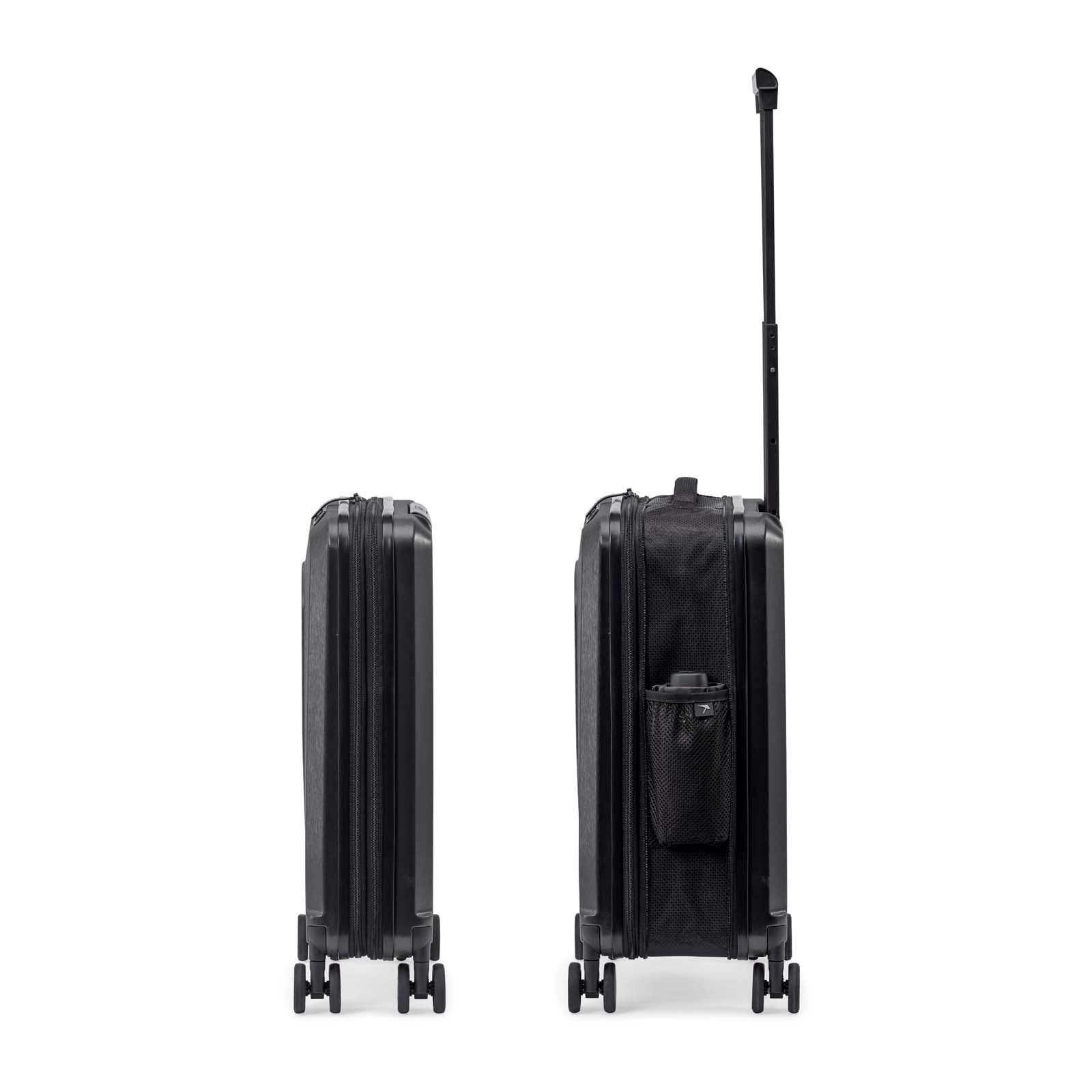 Senz° Foldaway Carry On Trolley | Pure Black - iBags - Luggage & Leather Bags