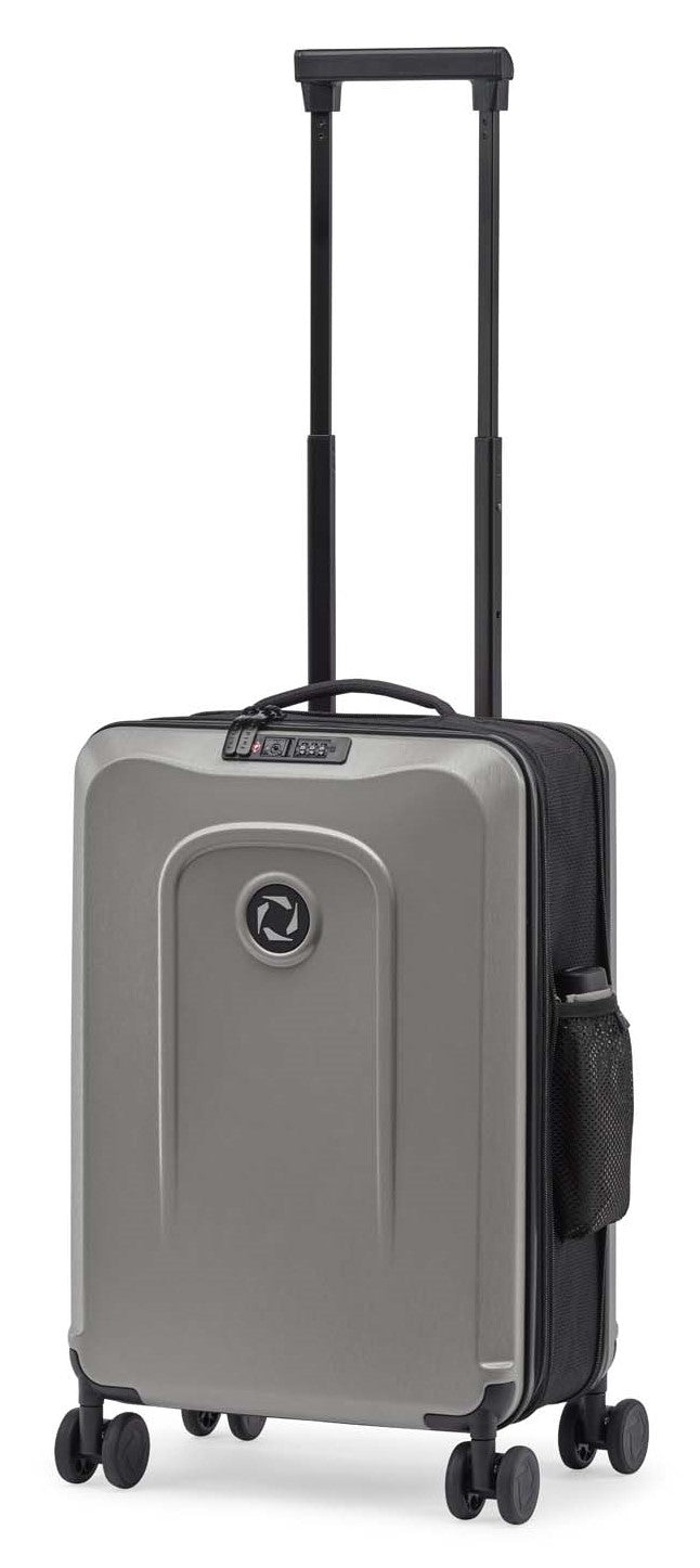 Senz° Foldaway Carry On Trolley | Silk Grey - iBags - Luggage & Leather Bags