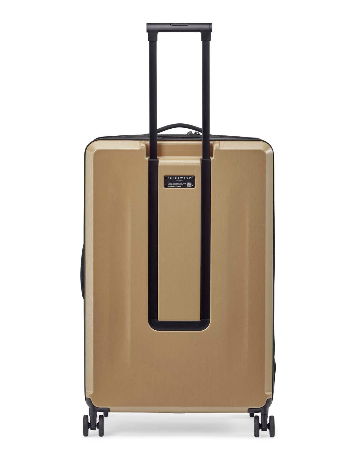 Senz° Foldaway Large Check In Trolley | Champagne Brown - iBags - Luggage & Leather Bags