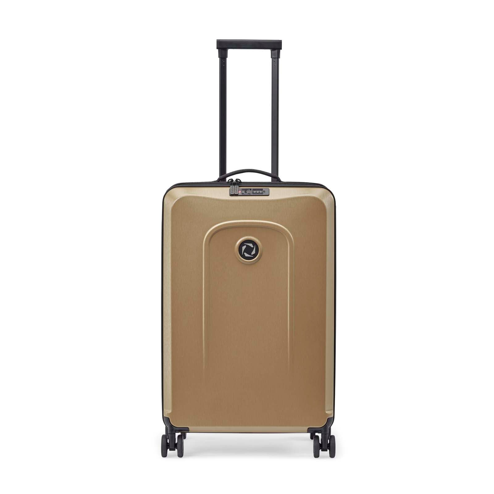Senz° Foldaway Medium Check In Trolley | Champagne Brown - iBags - Luggage & Leather Bags