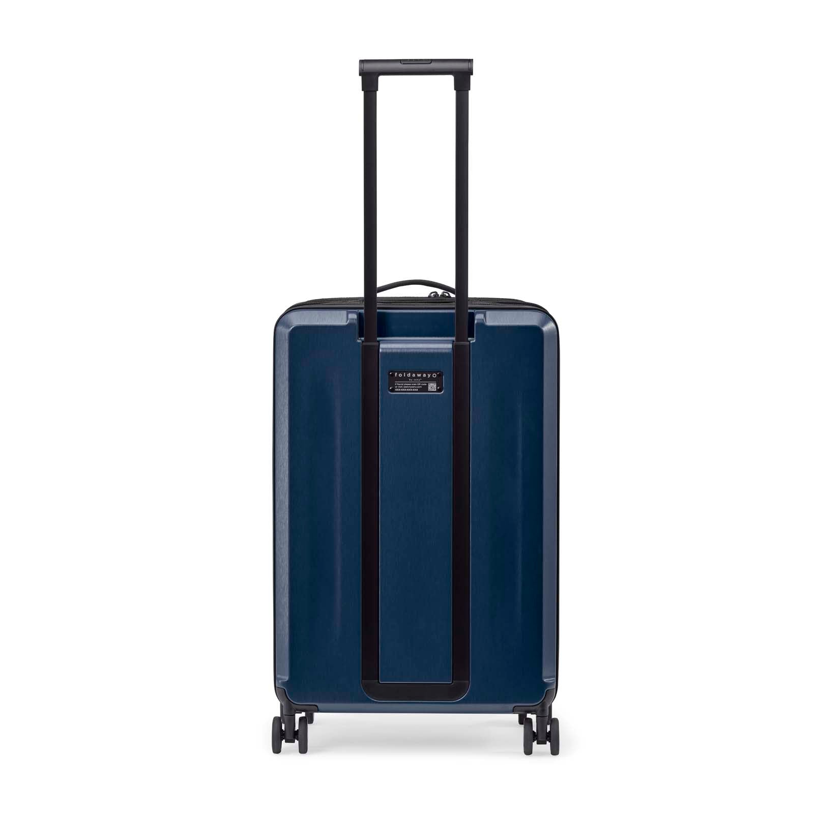Senz° Foldaway Medium Check In Trolley | Midnight Blue - iBags - Luggage & Leather Bags