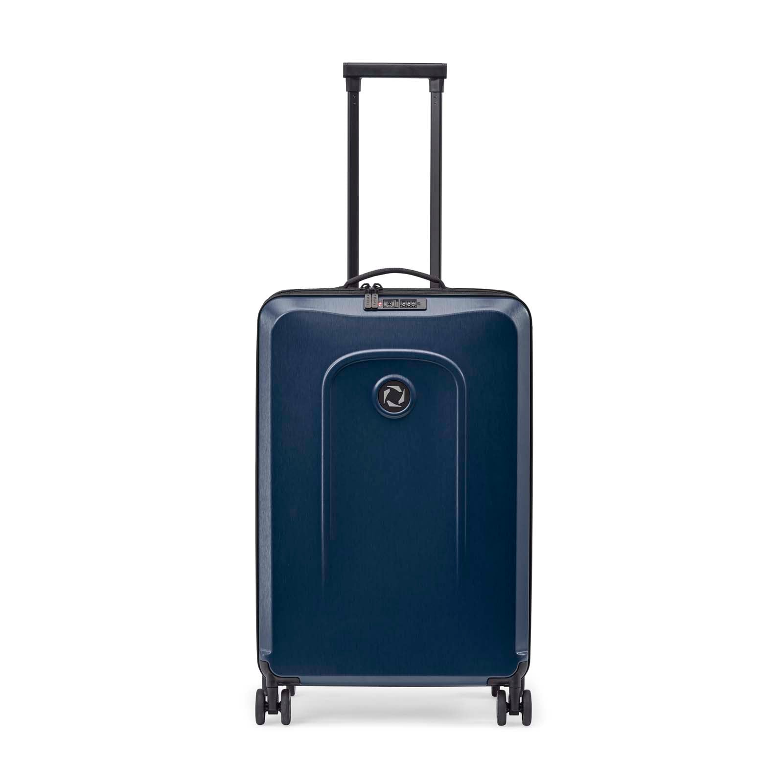 Senz° Foldaway Medium Check In Trolley | Midnight Blue - iBags - Luggage & Leather Bags