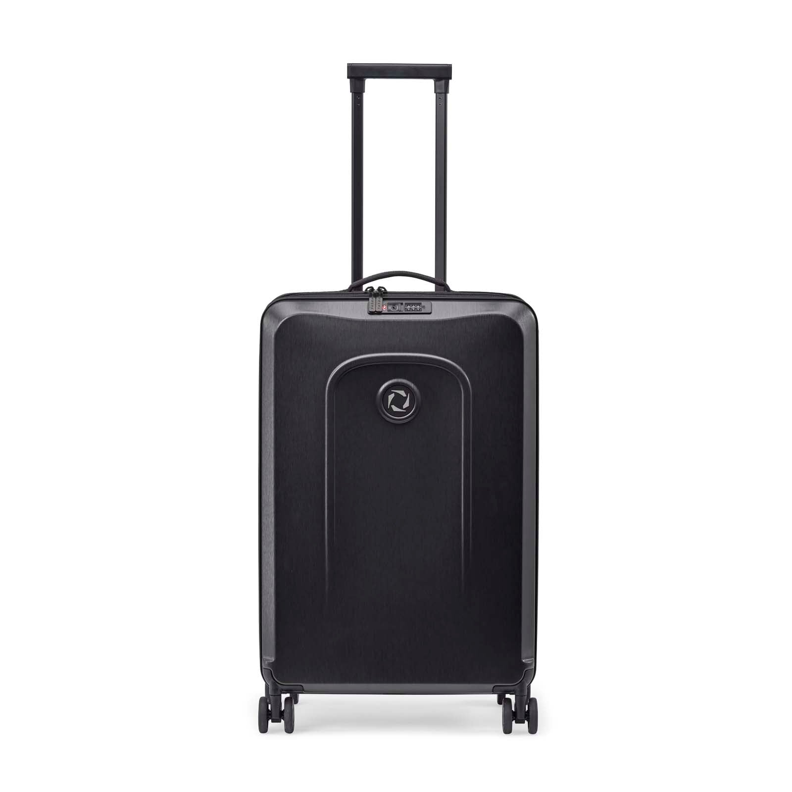 Senz° Foldaway Medium Check In Trolley | Pure Black - iBags - Luggage & Leather Bags