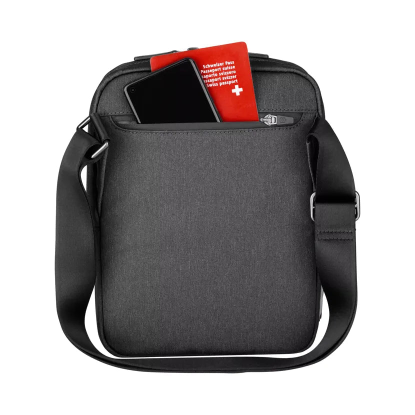 Victorinox 10" Crossbody Shoulder Bag | Grey/Black - iBags - Luggage & Leather Bags