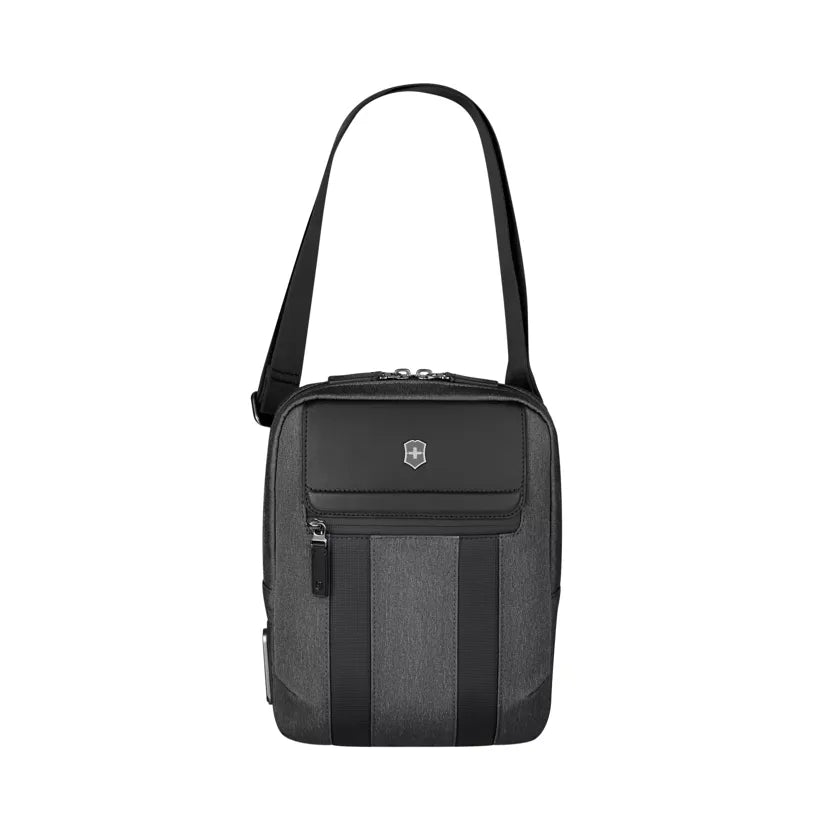 Victorinox 10" Crossbody Shoulder Bag | Grey/Black - iBags - Luggage & Leather Bags