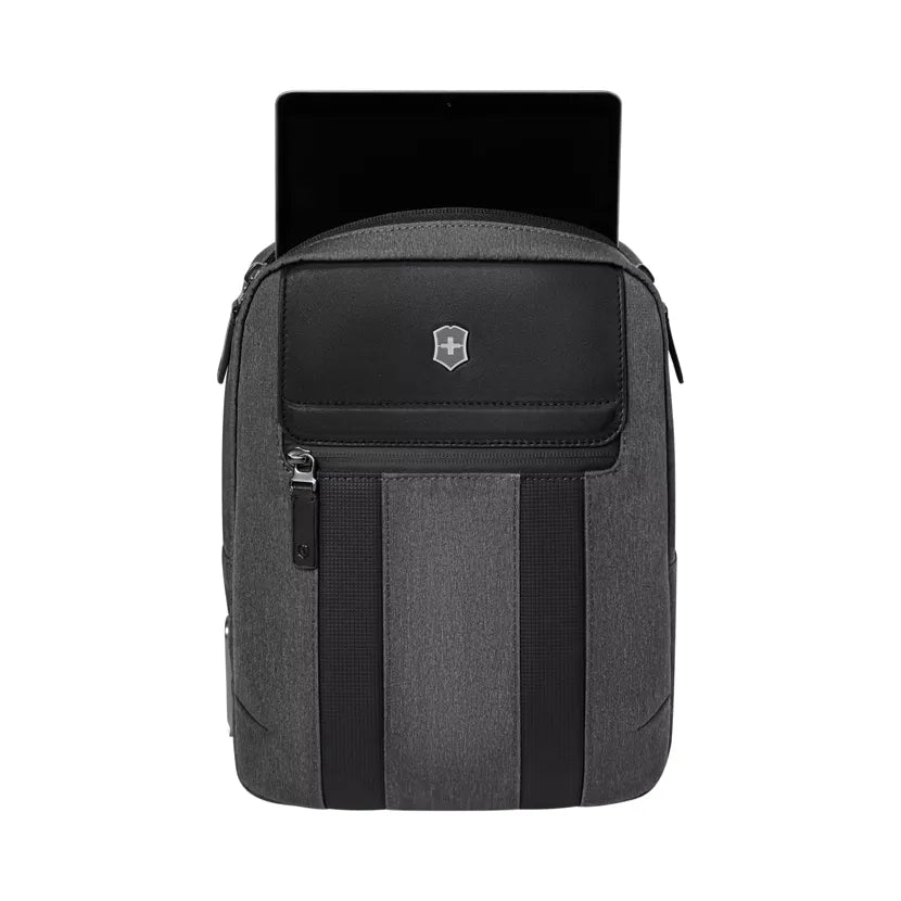Victorinox 10" Crossbody Shoulder Bag | Grey/Black - iBags - Luggage & Leather Bags