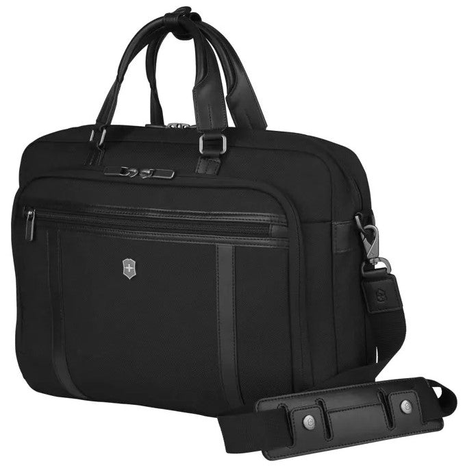 Victorinox Werks Professional 15" Laptop Business Brief | Black - iBags - Luggage & Leather Bags