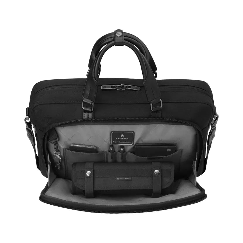 Victorinox Werks Professional 15" Laptop Business Brief | Black - iBags - Luggage & Leather Bags