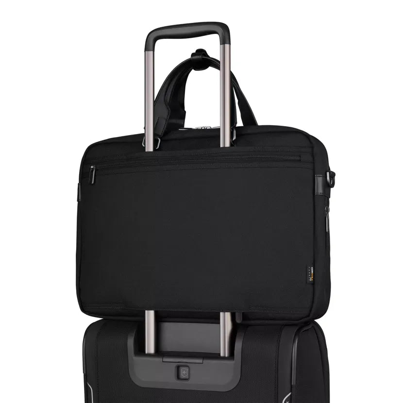 Victorinox Werks Professional 15" Laptop Business Brief | Black - iBags - Luggage & Leather Bags
